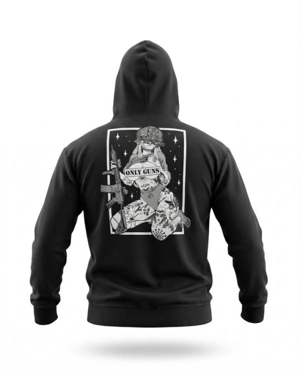 Мілітарі худі TRENASH   Only guns black ТР6097