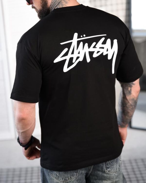 Футболка stussy black ТР6877