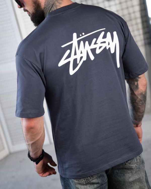 Футболка оверсайз STUSSY Graffiti sea ТР6880