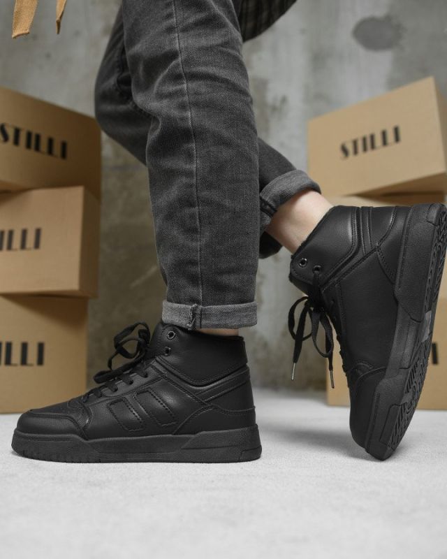 Зимові жіночі кросівки black AD500-1 ВТ0576