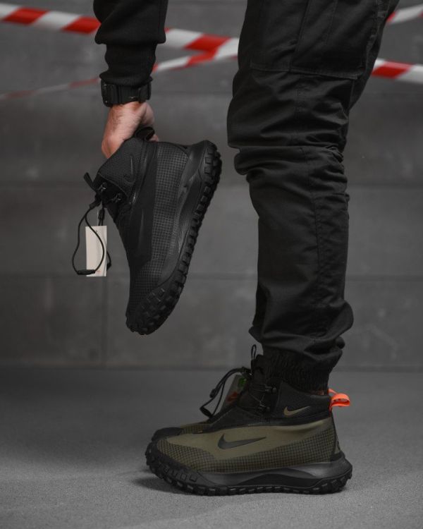 Зимові чоловічі термо кросівки Goretex хакі ВТ4754