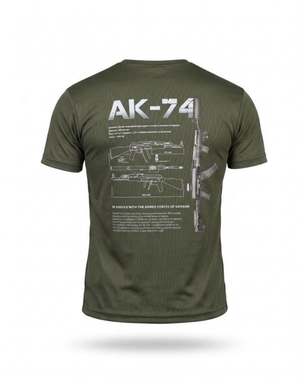 Тактична футболка SELION АК-74 олива РН2541