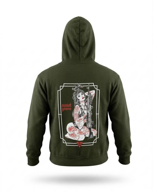 Мілітарі худі TRENASH girl oliva ДЛ6444
