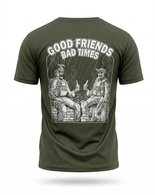 Тактична футболка SELION friends olive TR6769