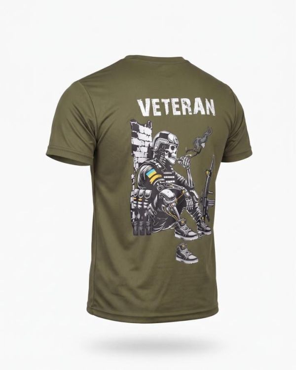 Тактична футболка SELION Veteran oliva ДЛ7221