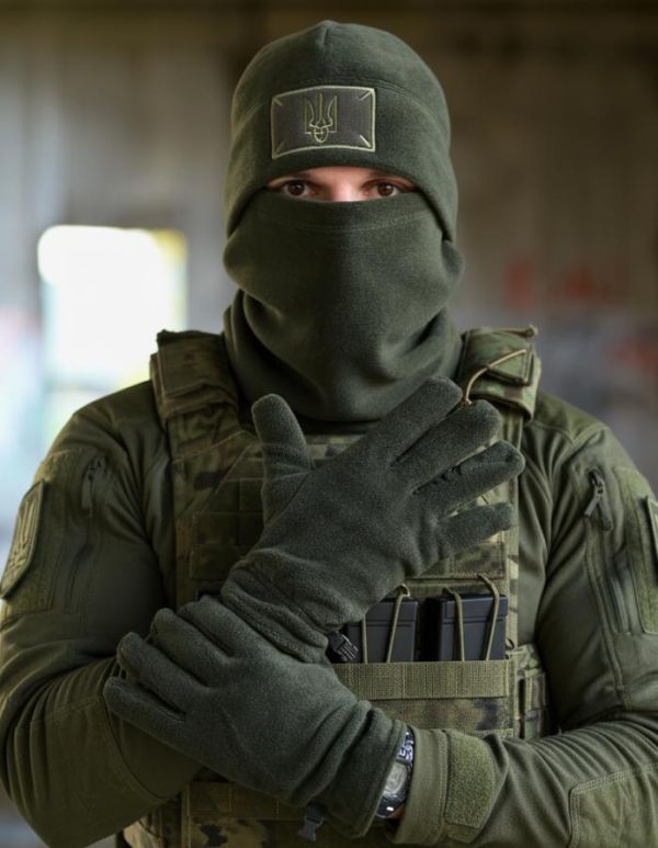 Тактичний флісовий комплект 3 в 1 олива ВТ6387