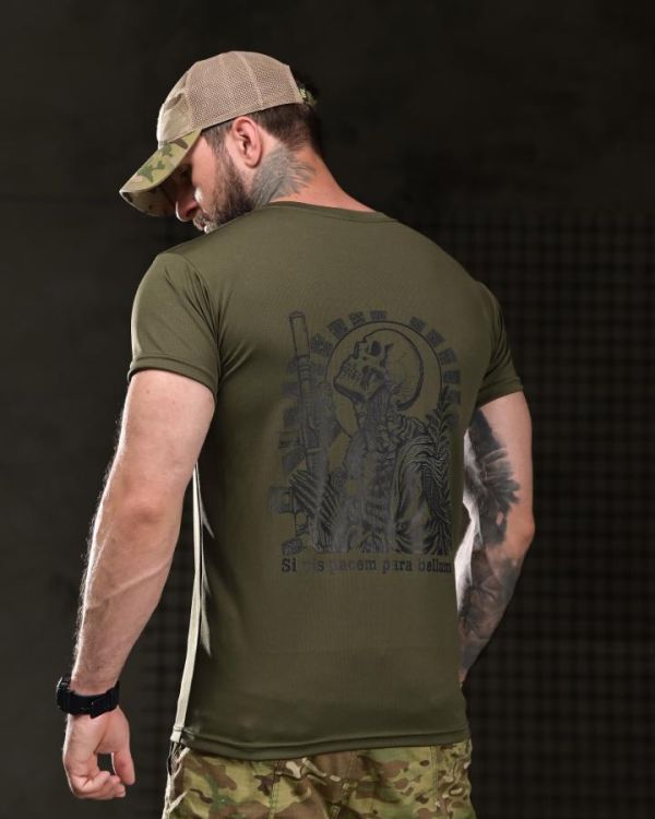 Тактична футболка BORN OF WAR para bellum олива ВТ4746
