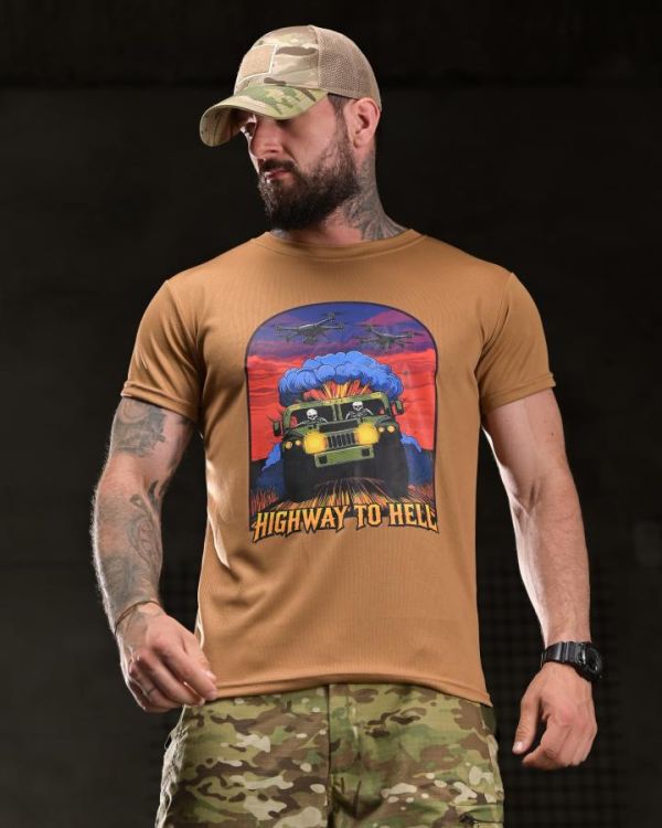 Тактична футболка BORN OF WAR highway coyot ВТ4748