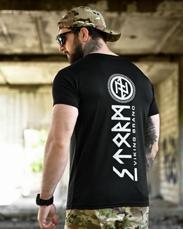 Тактична футболка BORN OF WAR Viking black ВТ4625