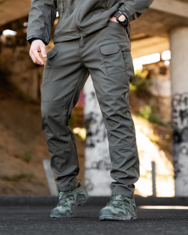 Міські тактичні штани XIMUS софтшел light grey ПП7982