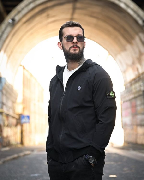 Міська Ветровка Stone island кишеня black 4 ДЛ7035