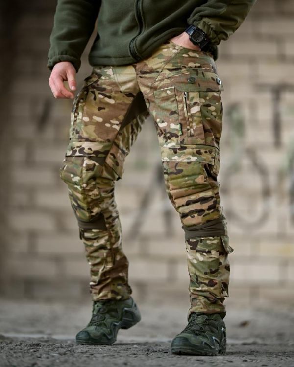Зимові штурмові тактичні штани tomahawk tactical мультикам ВТ6740
