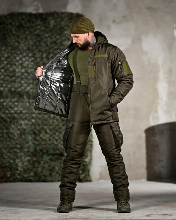 Зимовий тактичний костюм NORTHERN олива ТР6586