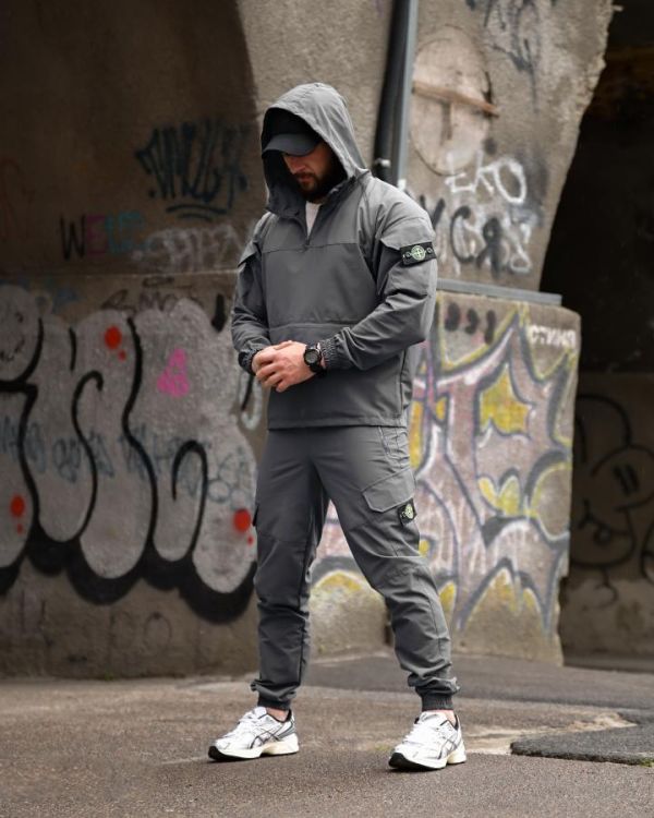 Спортивний костюм анорак Si KLAN grey ВТ4663