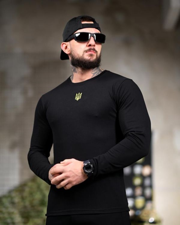 Лонгслів “Тризуб” Black Edition ВТ7115