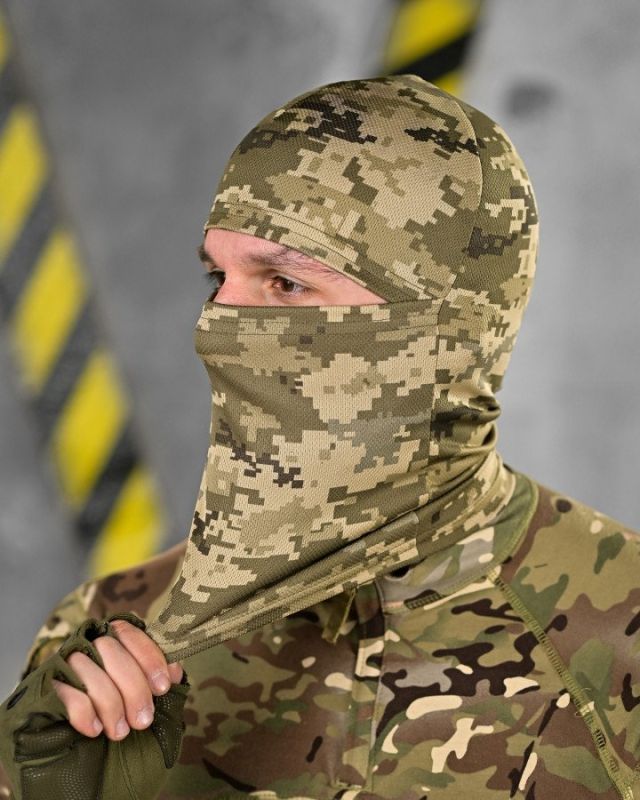 Літня балаклава coolmax піксель ВР7253