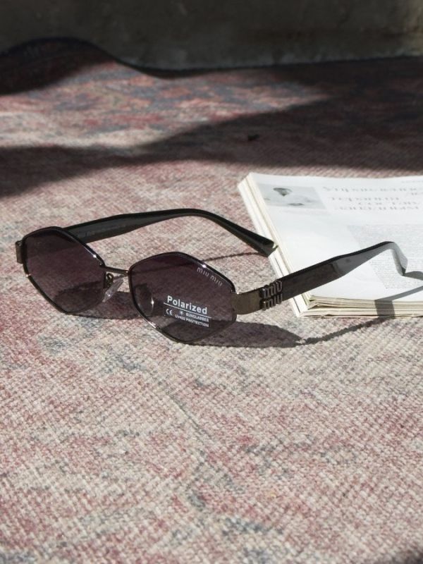 жіночі Окуляри MIU silver black lins 4 ДЛ7247