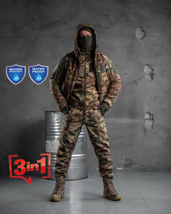Зимовий тактичний костюм трійка OMNI-HEAT TASLAN ВТ7013