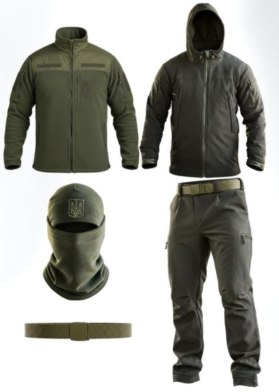 Тактичний костюм Softshell 5в1 LUNAR олива ТР6408